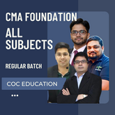 CMA Foundation All Subjects Combo | Regular Batch by COC Education | For Dec 25 & Onward Exams